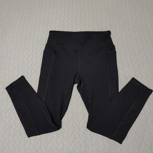 RBX Ribbed High Waisted Black Leggings